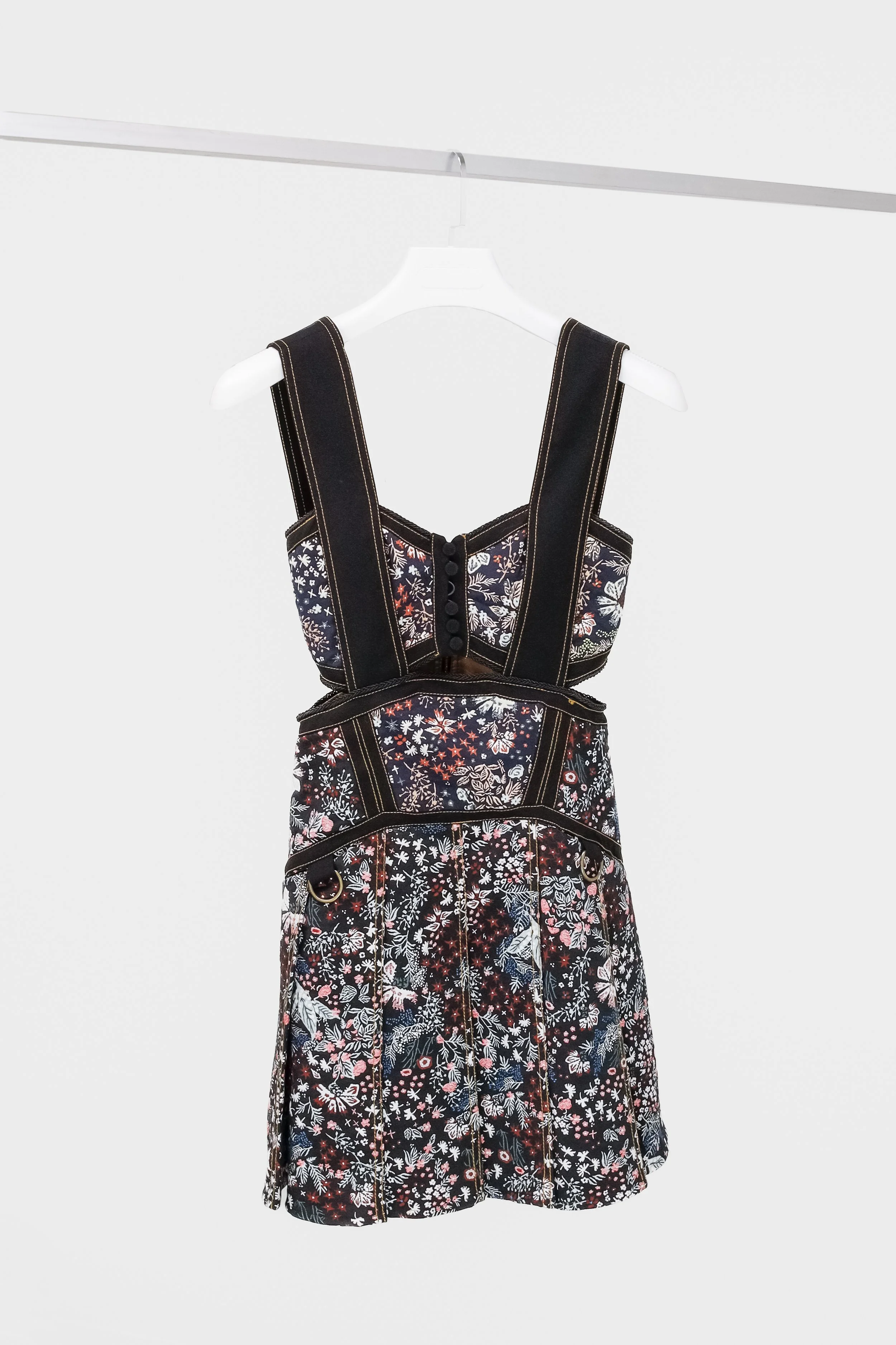 Self portrait red floral mini dress on sale